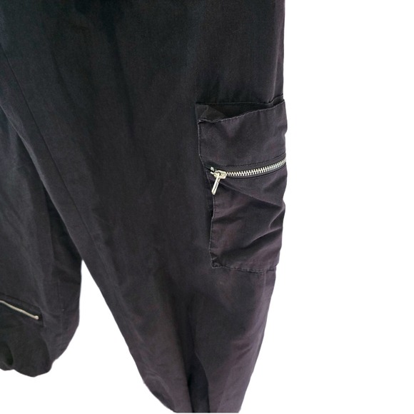 Orange Kiss Essentials Multi-Pocket Cargo Joggers | Black Techwear Size L - Picture 5 of 11